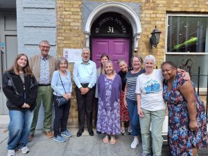 Vicki with the National Dementia and PPI group at one of our meetings in London (2021)